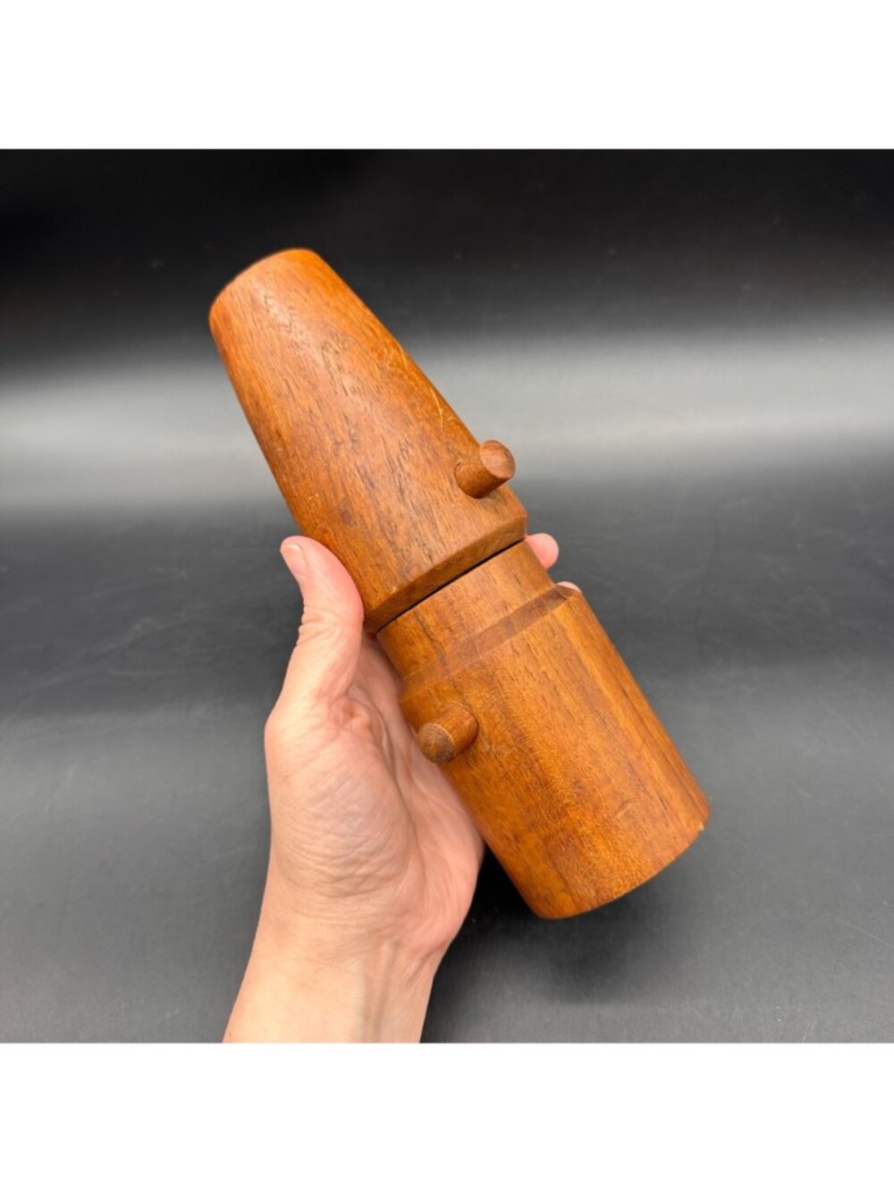 DANSK Teak Pepper Mill Salt Shaker Quistgaard MCM Denmark Danish Modern READ - Picture 13 of 14